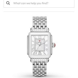 MICHELE Deco Madison Diamond Dial Women's Watch Silver MWW06T000141